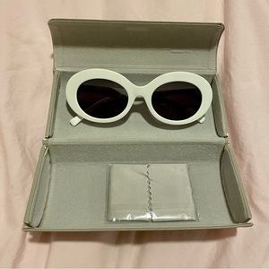 Mod White Sunglasses